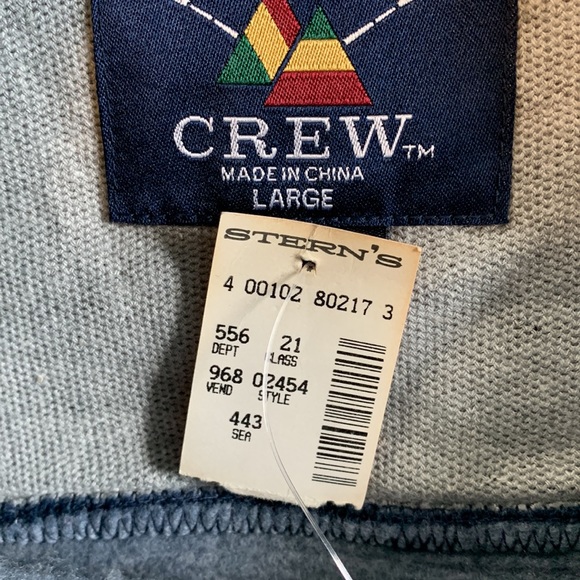 Galt Crew Vintage NWT NCAA University of Notre Dame Mens Size L Blue Sweatshirt - Picture 13 of 13